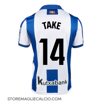 Real Sociedad Takefusa Kubo #14 Maglia Gara Casa Repliche 2024-25
